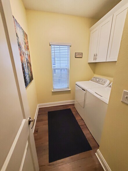 Laundry room, washer/dyer included - 112 Kara Lake Dr