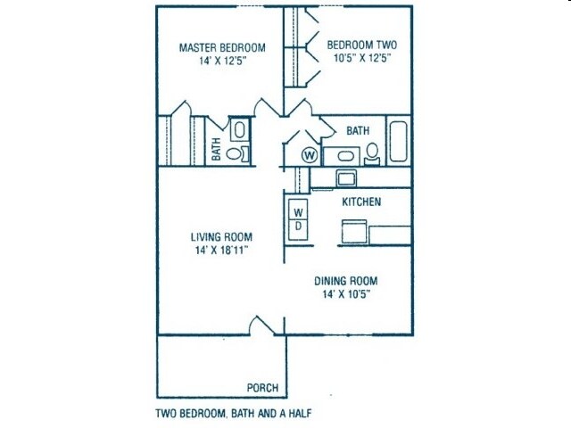 2BR/1.5BA - Springmont Gardens Apartments