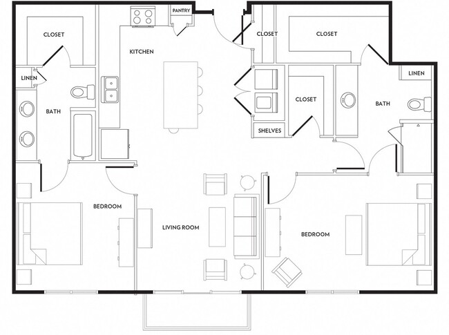 Floorplan - Rivera on Broadway Apartments