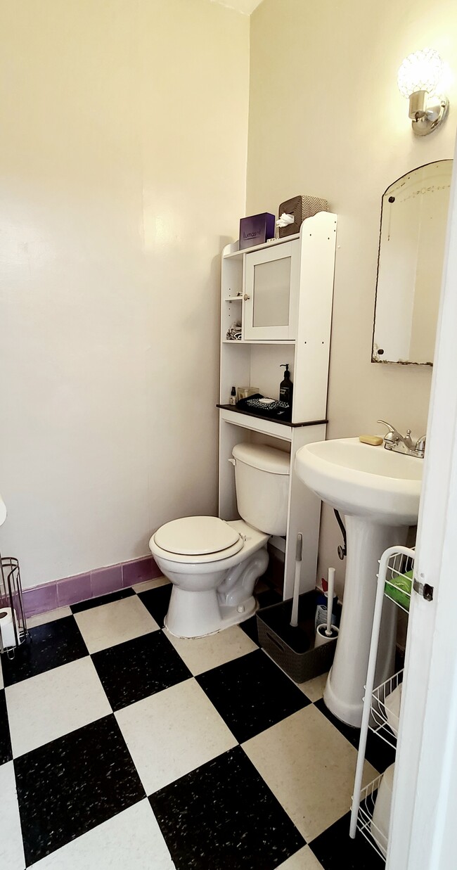 Downstairs half bath. - 1003 S Holt Ave