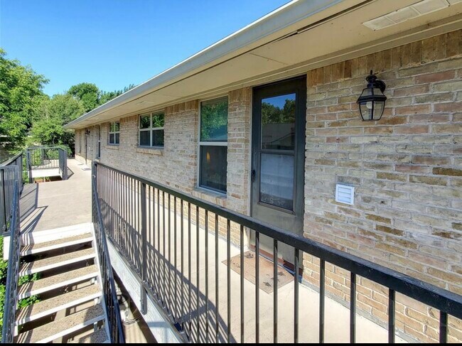 Back door of our unit. - 7718 Royal Ln