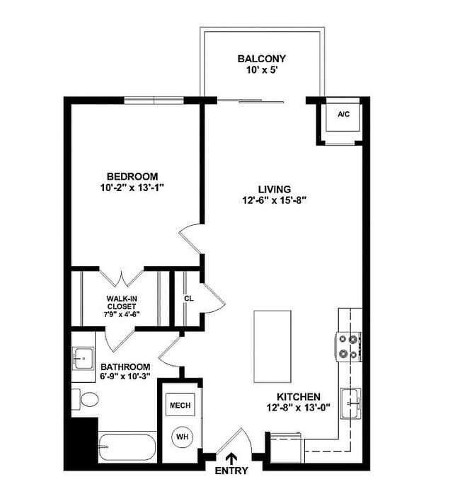 A3 Floorplan with Dimensions - Maple and Main