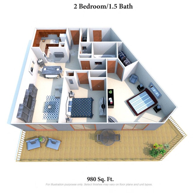 Floorplan - Indian Lookout Apartments