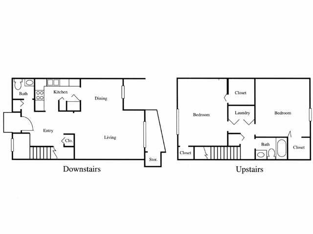 2BR/1.5BA - Birchwood Apartments