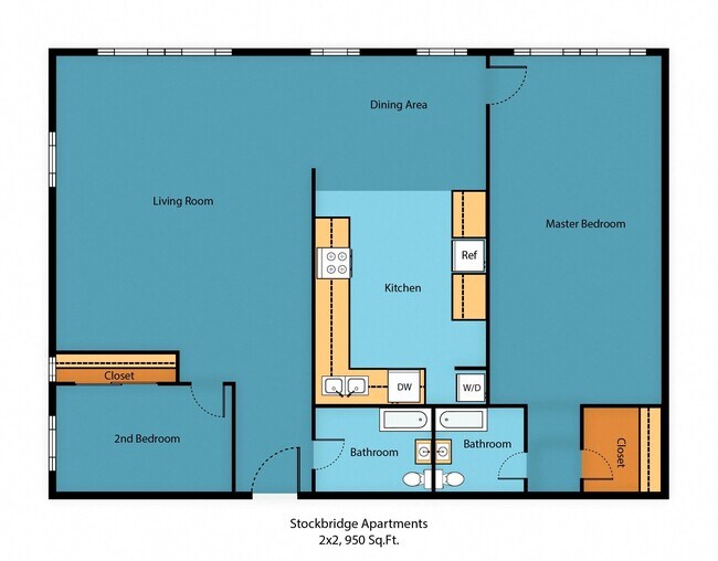 Floorplan - Stockbridge Apartment Homes
