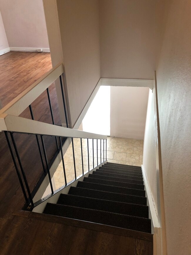 Looking down the stairs - 3005 Highland Rd