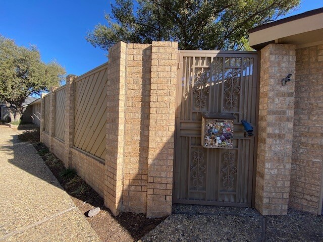 Privacy Fence and Security Gate - 105 Quail Run