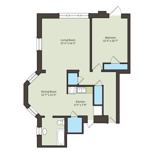 Floorplan - 5474-5480 S. Hyde Park Boulevard