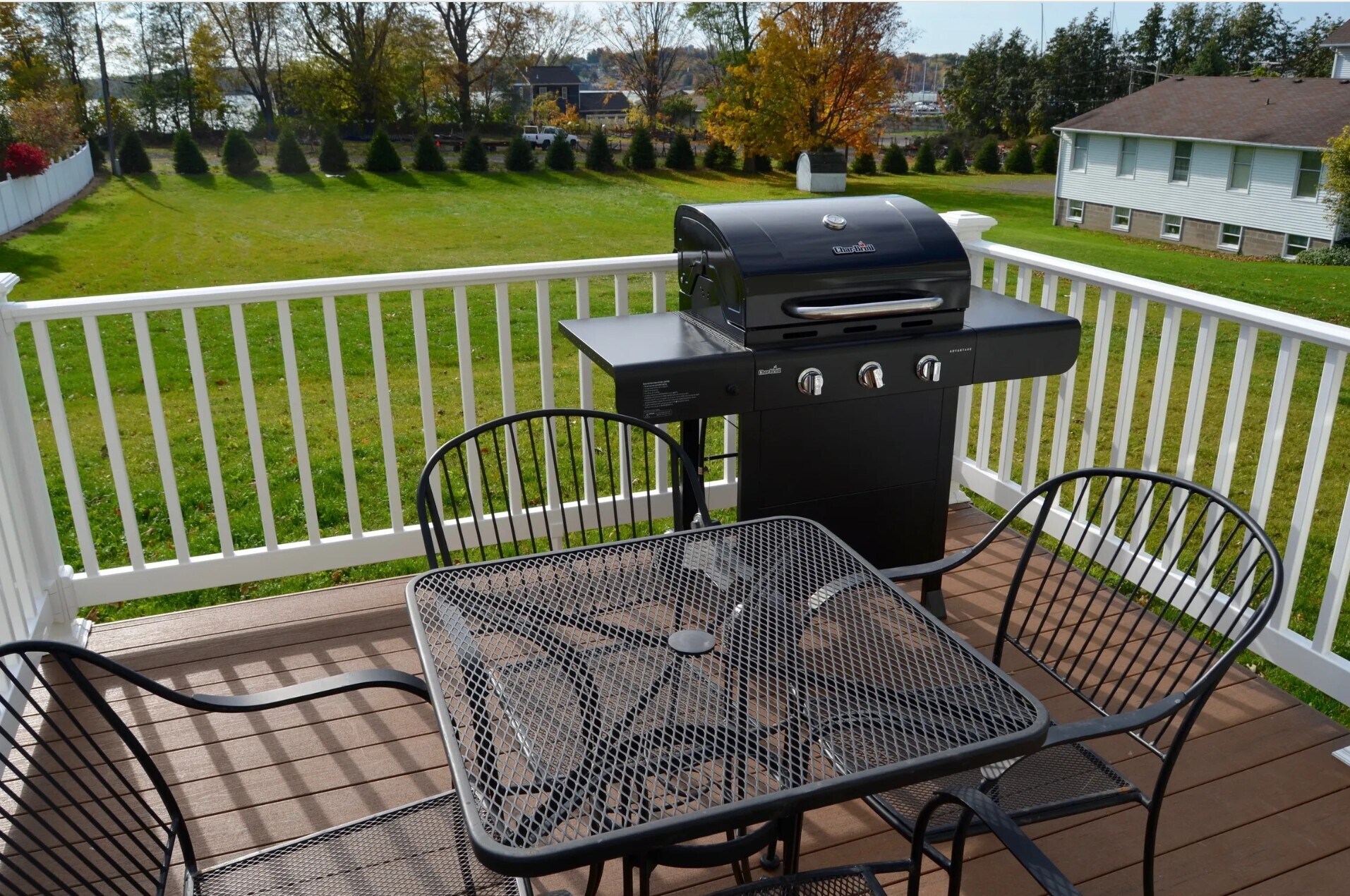 back deck with grill - 8388 Bay St