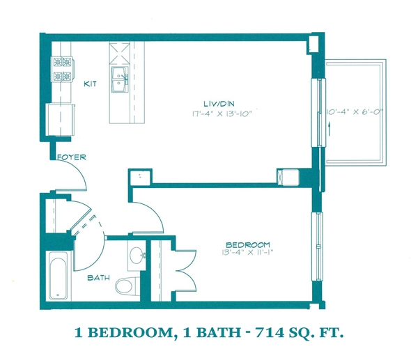 1BR/1BA - 544 Oak at Parkside of Old Town