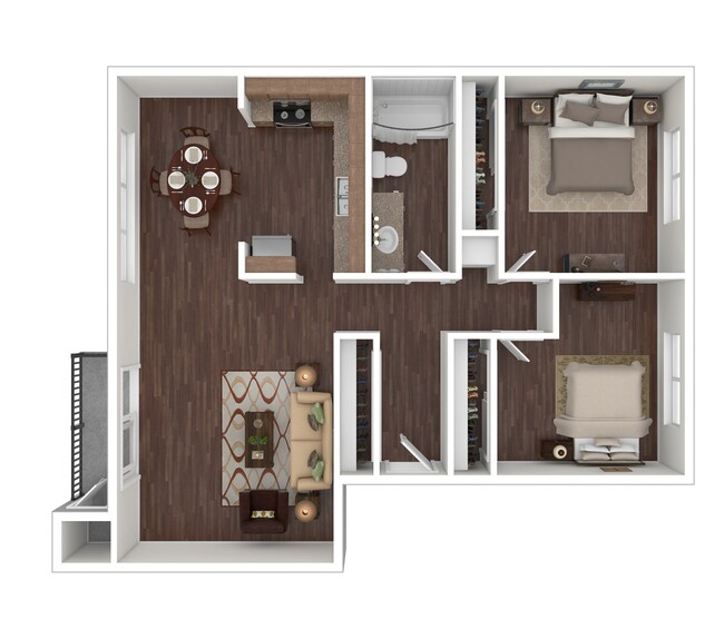 Floorplan - Royal Greens Apartments