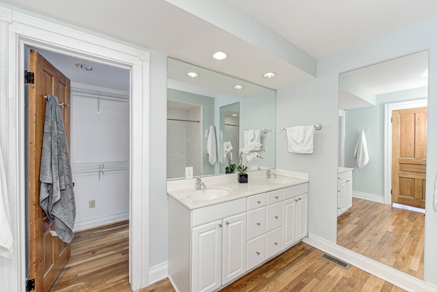Vanity with double sink - 237 E Saint Joseph St