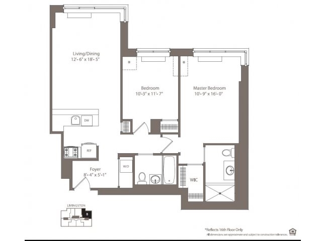 2BR/2BA - The Addison