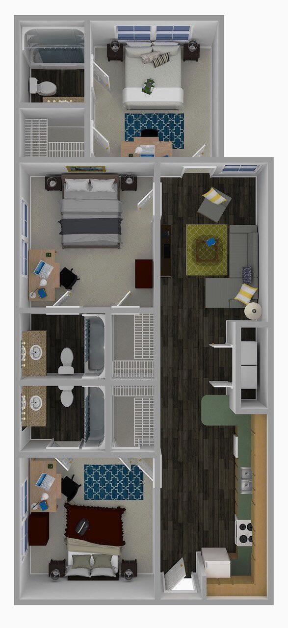 Floorplan - The Edge Student Apartments