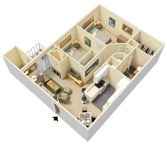 Floorplan - Vue at 3600