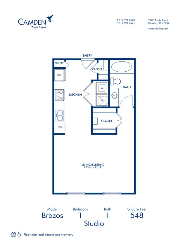 Floorplan - Camden Travis Street