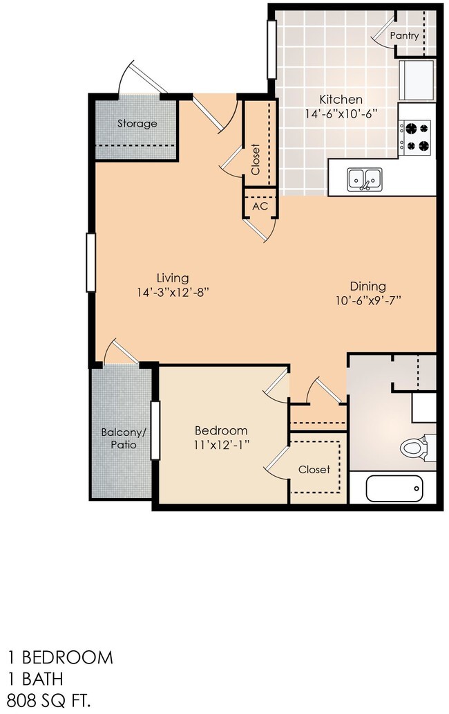 Floorplan - Shadow Forest Apartments