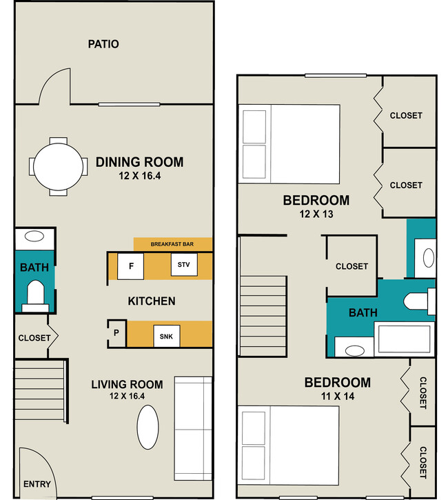 Floorplan - Boardwalk at Starcrest Apartment