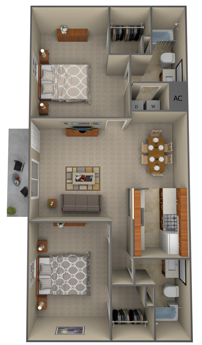 Floorplan - Four Winds Apartment Homes