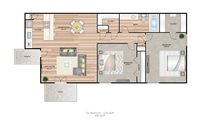 Floorplan - Ariva Apartment Homes