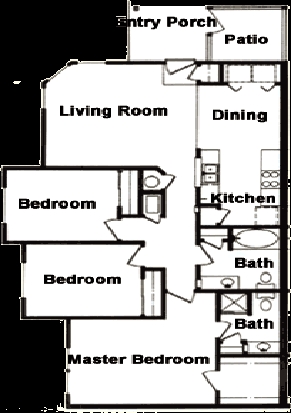 3BR/2BA - Mission Ranch Apartments