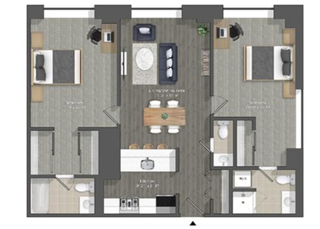 Floorplan - Walnut Street Apartments
