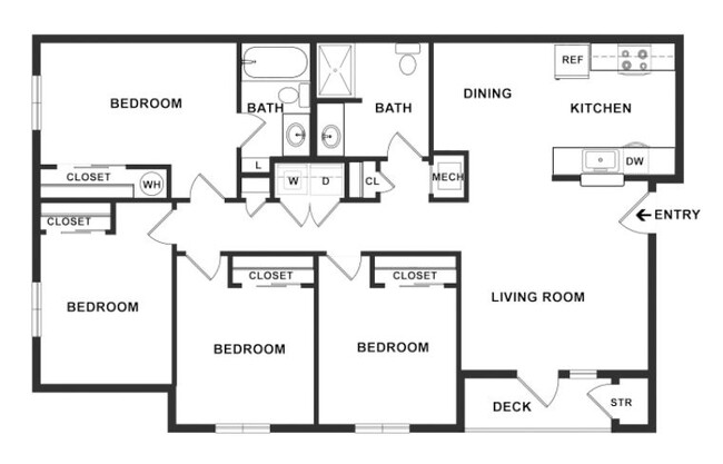 Floorplan - The Orchard Apartments