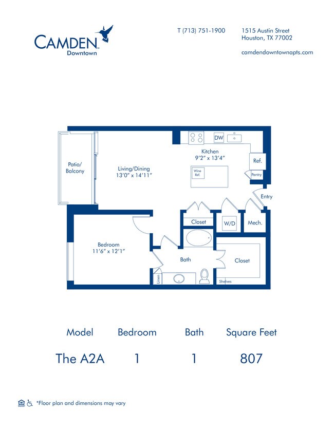 Floorplan - Camden Downtown