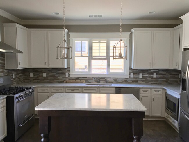 Big kitchen with large island, tons of cabinet, industrial oven 5 burners - 1003 Dew St