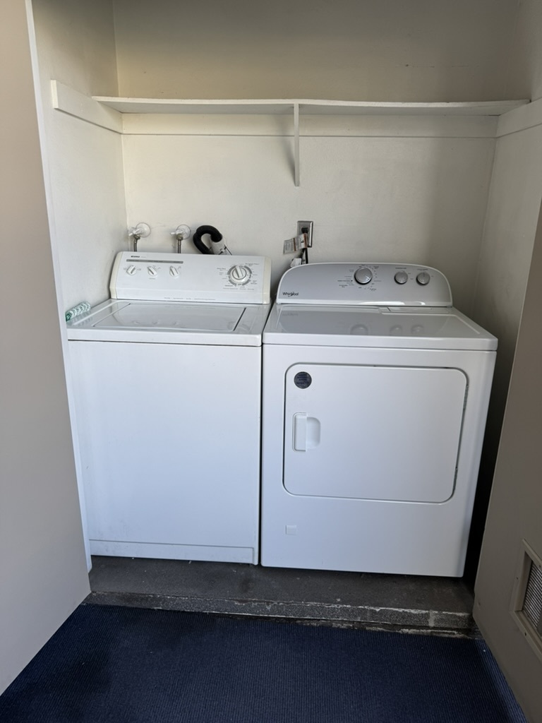 Laundry in closet on balcony - 1857 W Falmouth Ave