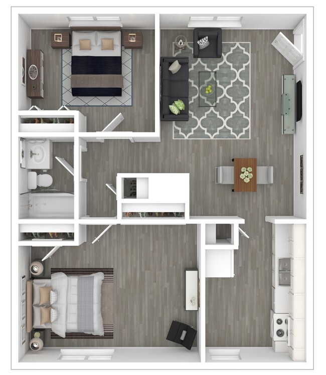 Floorplan - Park Row Apartments