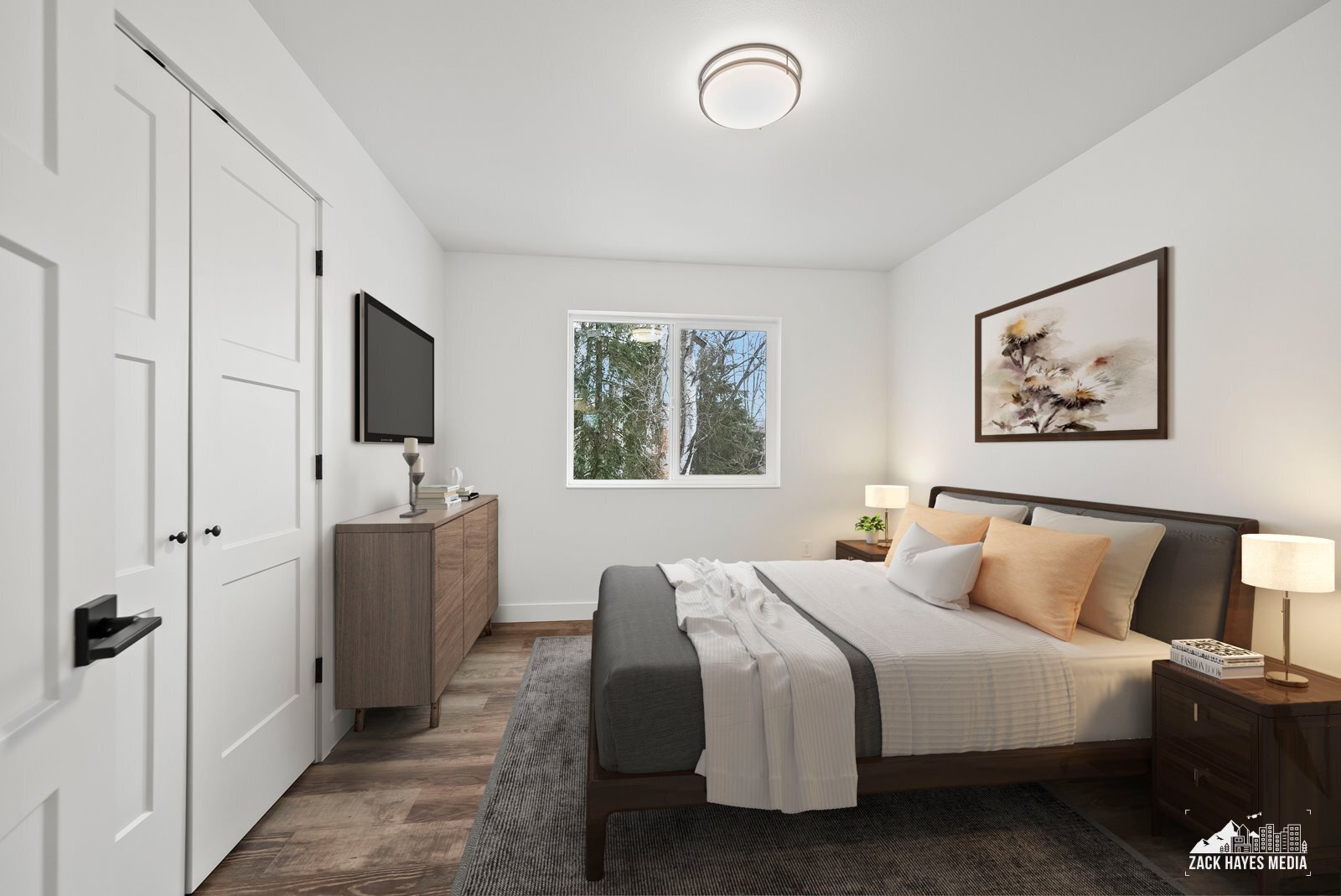 2nd BR upstairs - staged - 1493 W 40th Ave