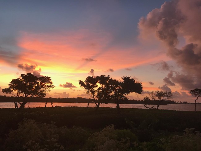 Sunset view behind condo - 5799 NE Island Cove Way