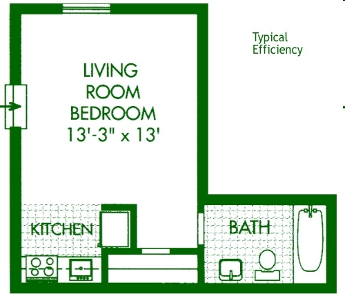 Studio - Cedar Tree Village Apartments