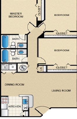 Floorplan - Kinwood Apartments