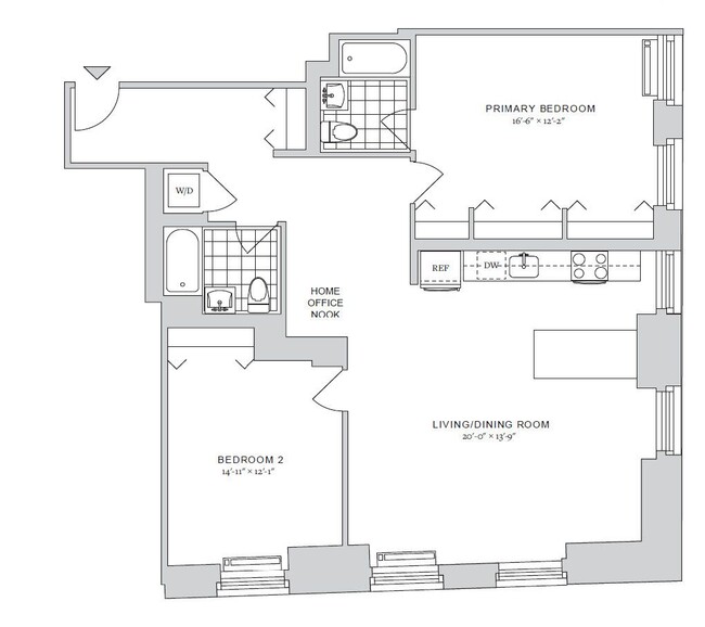 Floorplan - 70 Pine Apartments