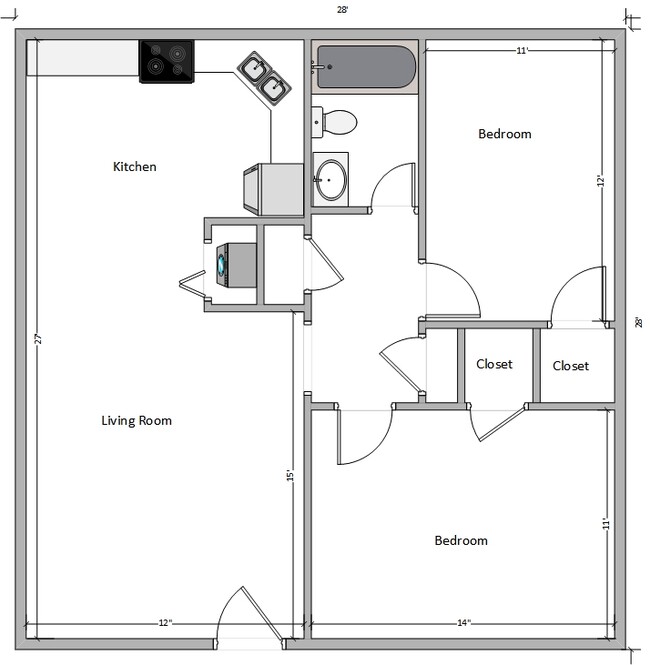 Floorplan - Emerald Run Apartments