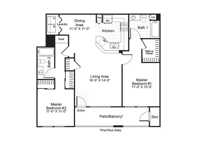 Floorplan - Alta Vista Apartments