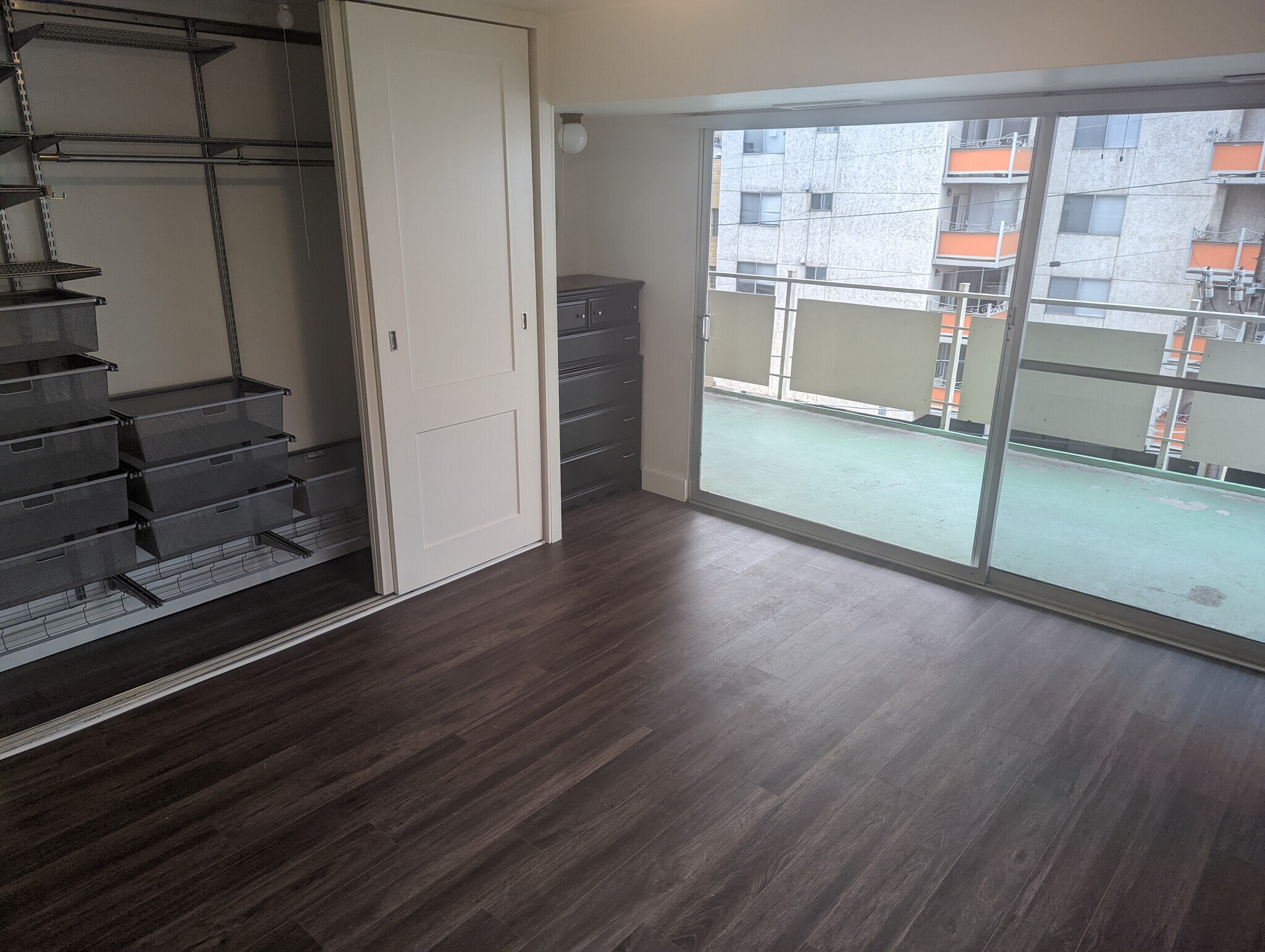 Primary bedroom with built in closet and dresser - 1121 Albion St