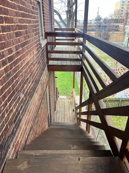 Rear stairs - 113 E Franklin St