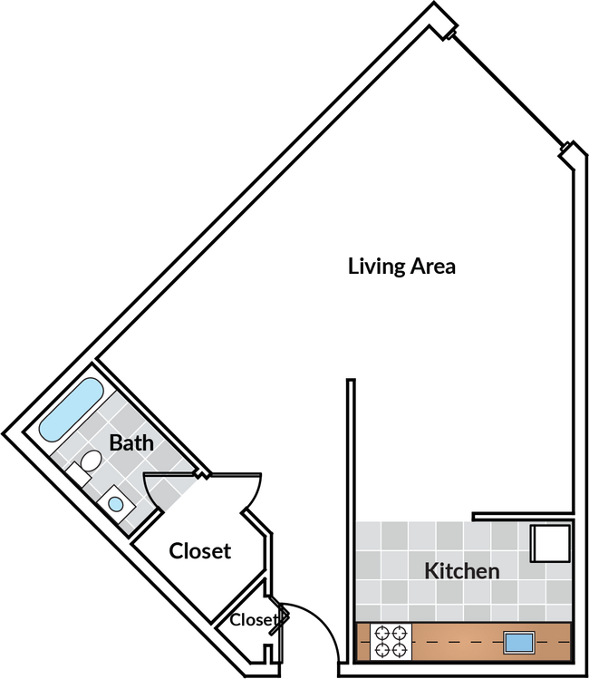 Floorplan - Sheridan Apartments