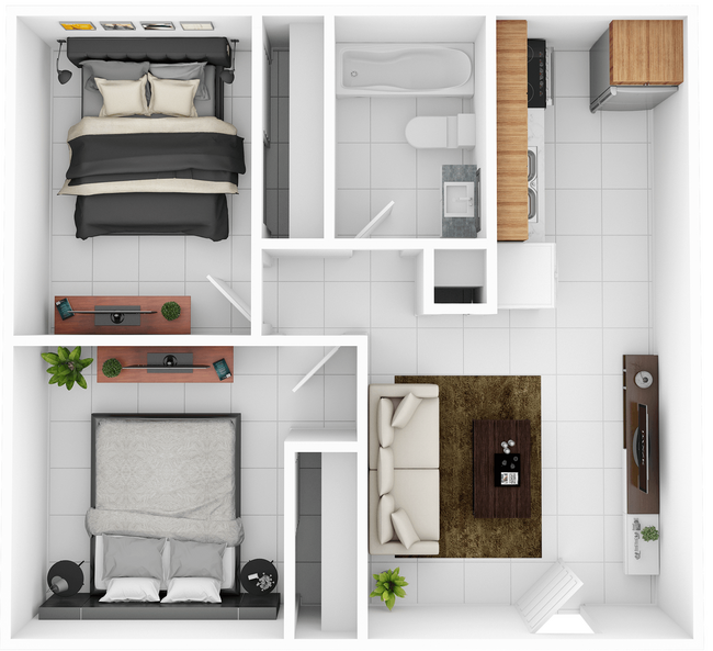 Floorplan - Willetta Apartments