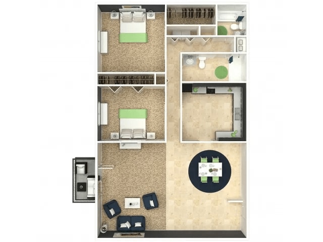 Floorplan - Flats at Hurstbourne