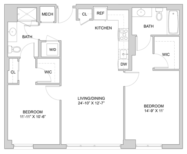 Floorplan - The Modern at Art Place