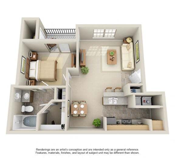 Floorplan - The Landing at Mansfield Apartments