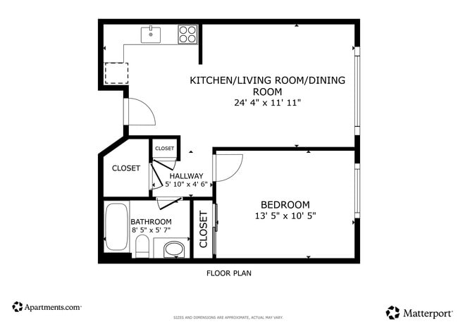 1BR, 1BR - 575SF - Windsor Square Retirement Community