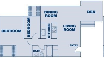 2BR/1BA - Mountain Crest Apartments