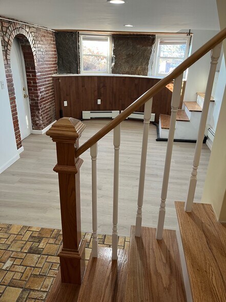 Dining Room from Stairs - 1 Brigham St