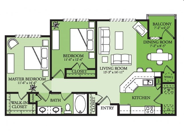 2BR/1BA - The Element