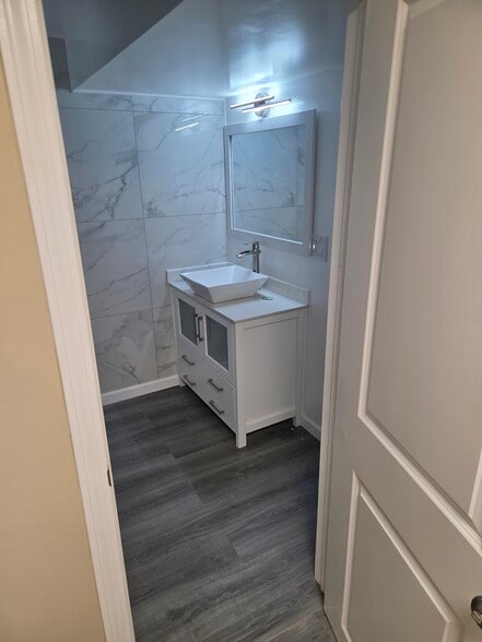1st full bathroom on the basement floor - 42 Davenport Rd